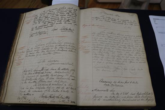 A 19th century commercial documentation book